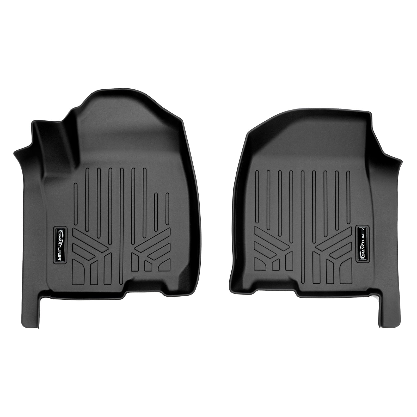 SMARTLINER 2020 - 2025 Chevrolet Silverado 3500 HD Double Cab Custom Fit Floor Liners - 1st Row Only - Vinyl Only