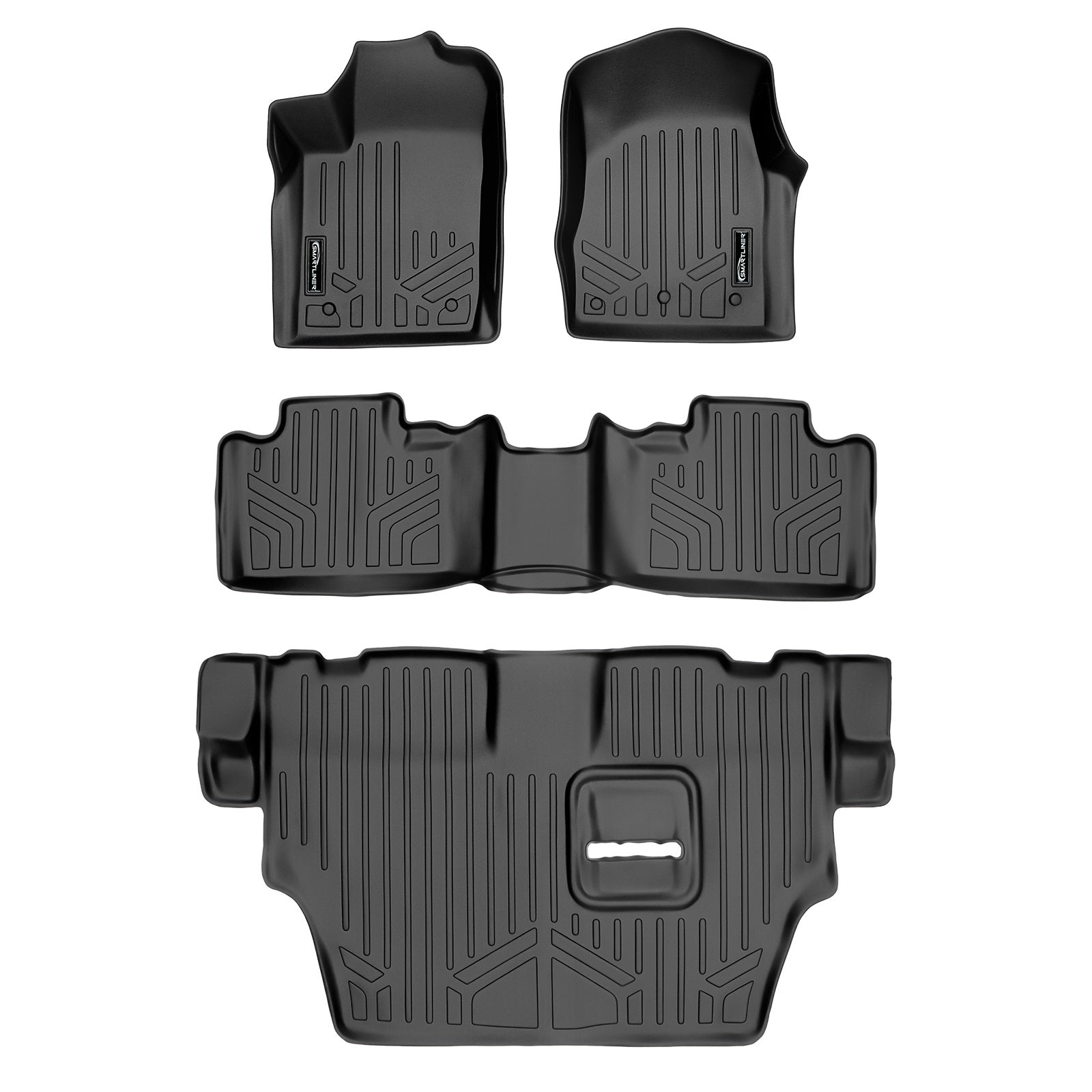 SMARTLINER 2013 - 2015 Dodge Durango 7 Passenger Custom Fit Floor Liners - 1st, 2nd & 3rd Rows