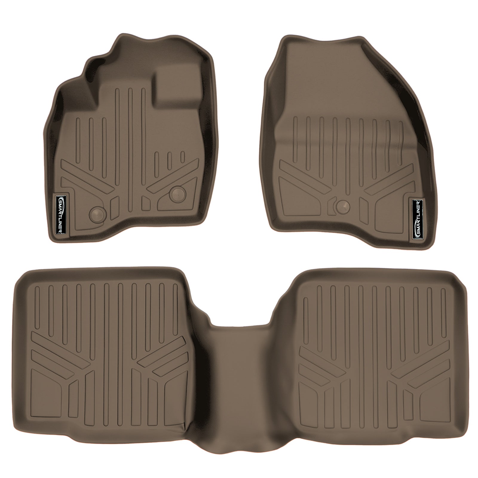 SMARTLINER 2011 - 2014 Ford Explorer 8 Passenger Custom Fit Floor Liners - 1st & 2nd Rows