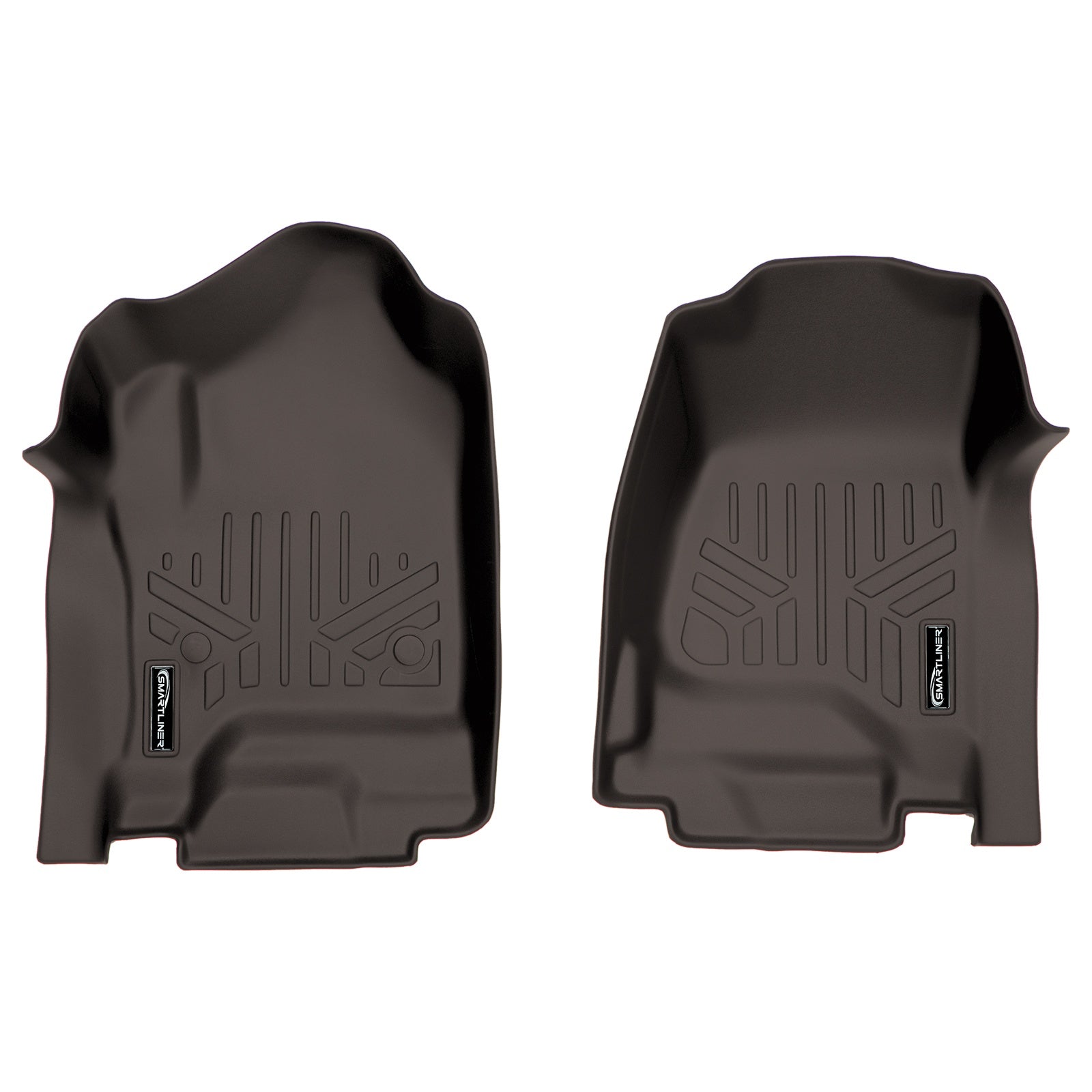 SMARTLINER 2015 - 2019 Chevrolet Silverado 3500 HD Crew Cab Custom Fit Floor Liners - 1st Row Only - Fits Bench or Bucket - No Hump