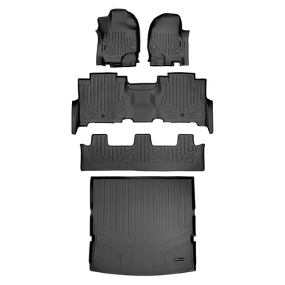 SMARTLINER 2018 - 2024 Lincoln Navigator 8 Passenger Custom Fit Floor Liners - 1st, 2nd, 3rd & 4th Rows