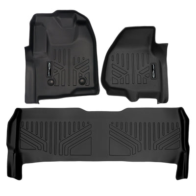 SMARTLINER 2011 - 2011 Ford F-350 Super Crew Custom Fit Floor Liners - 1st & 2nd Rows