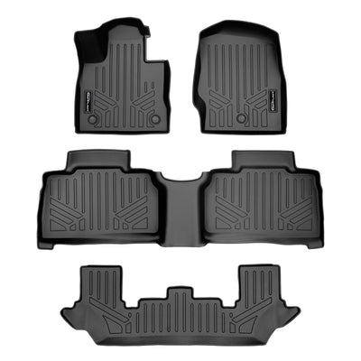 SMARTLINER 2020 - 2025 Ford Explorer 7 Passenger Custom Fit Floor Liners - 1st, 2nd & 3rd Rows