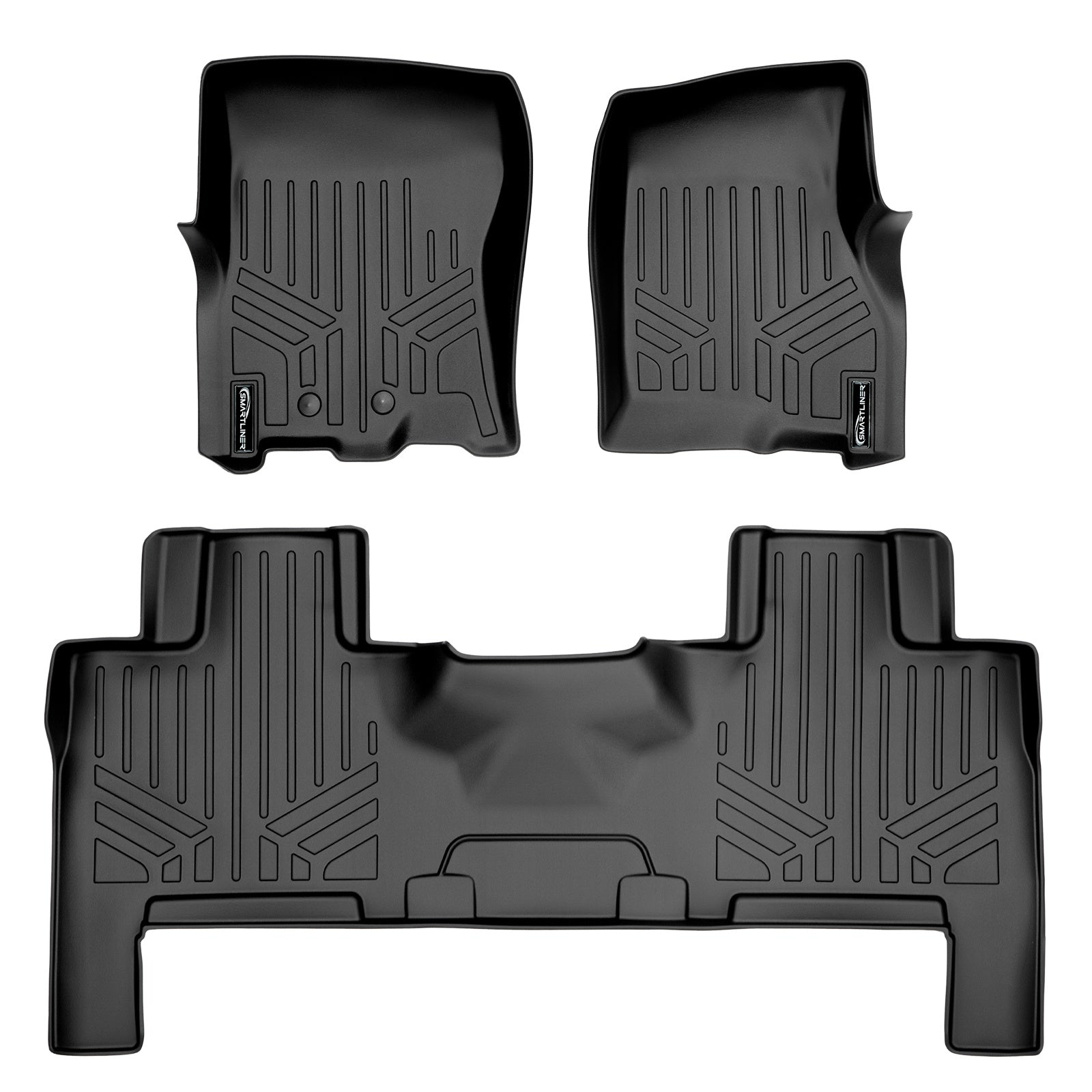 SMARTLINER 2011 - 2017 Lincoln Navigator 7 Passenger and 8 Passenger Custom Fit Floor Liners - 1st & 2nd Rows