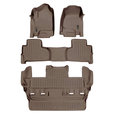 SMARTLINER 2015 - 2020 Chevrolet Tahoe 7 Passenger Custom Fit Floor Liners - 1st, 2nd & 3rd Rows