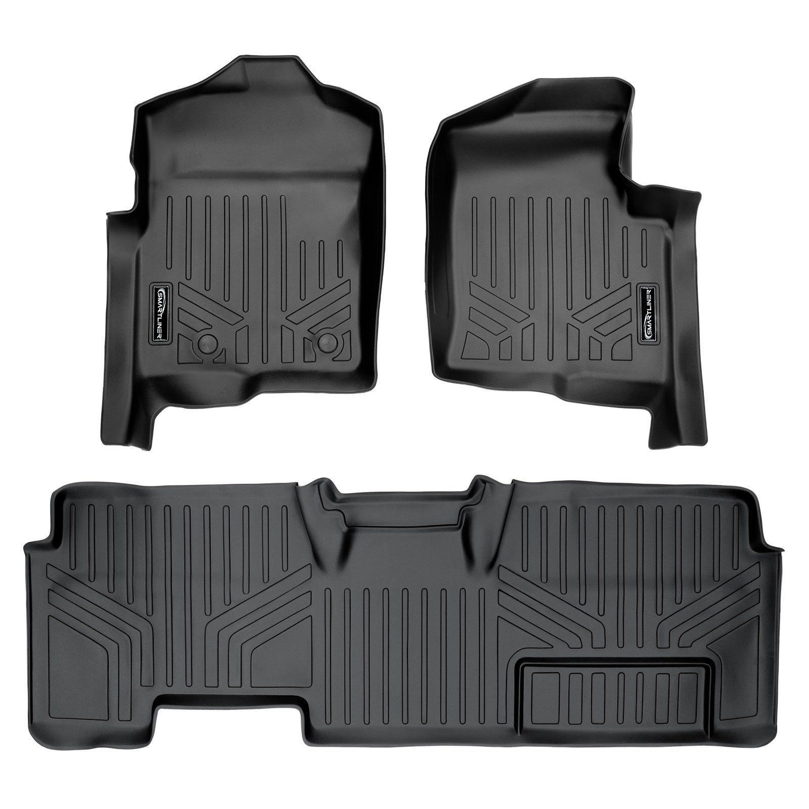 SMARTLINER 2011 - 2014 Ford F-150 Super Cab Custom Fit Floor Liners - 1st & 2nd Rows