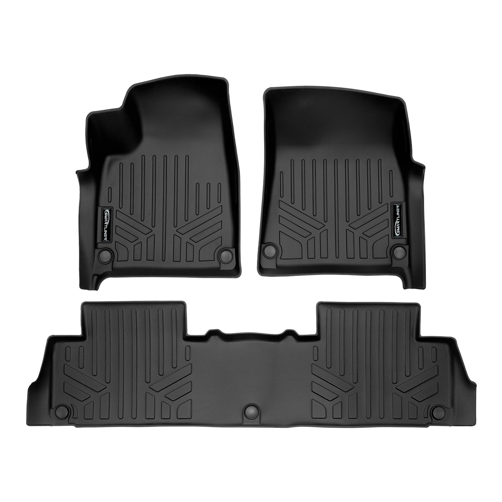 SMARTLINER 2022 - 2024 Rivian R1S 7 Passenger and SUV Custom Fit Floor Liners - 1st & 2nd Rows