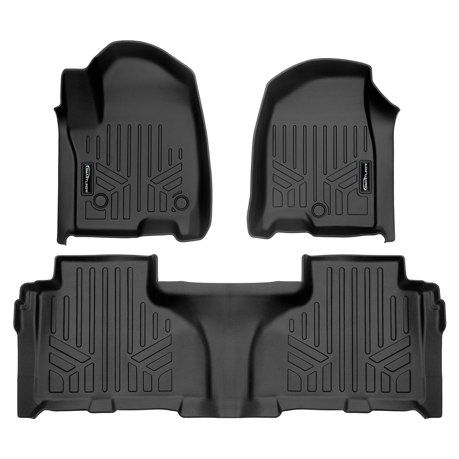 SMARTLINER 2021 - 2025 GMC Yukon XL 7 Passenger Custom Fit Floor Liners - 1st & 2nd Rows