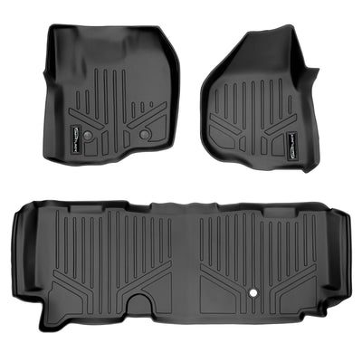 SMARTLINER 2013 - 2016 Ford F-350 Super Cab Custom Fit Floor Liners - 1st & 2nd Rows