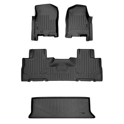 SMARTLINER 2007 - 2010 Ford Expedition 7 Passenger Custom Fit Floor Liners - 1st, 2nd & 3rd Rows