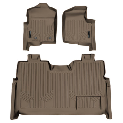 SMARTLINER 2011 - 2014 Ford F-150 Super Crew Custom Fit Floor Liners - 1st & 2nd Rows