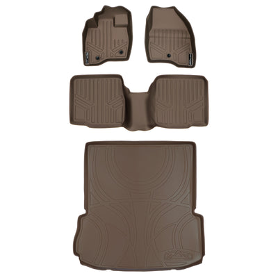 SMARTLINER 2017 - 2019 Ford Explorer 8 Passenger Custom Fit Floor Liners - 1st, 2nd & 3rd Rows