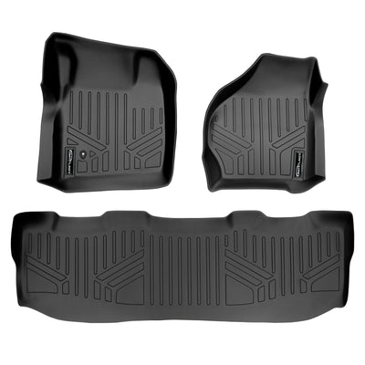 SMARTLINER 1999 - 2007 Ford F-350 Super Crew Custom Fit Floor Liners - 1st & 2nd Rows