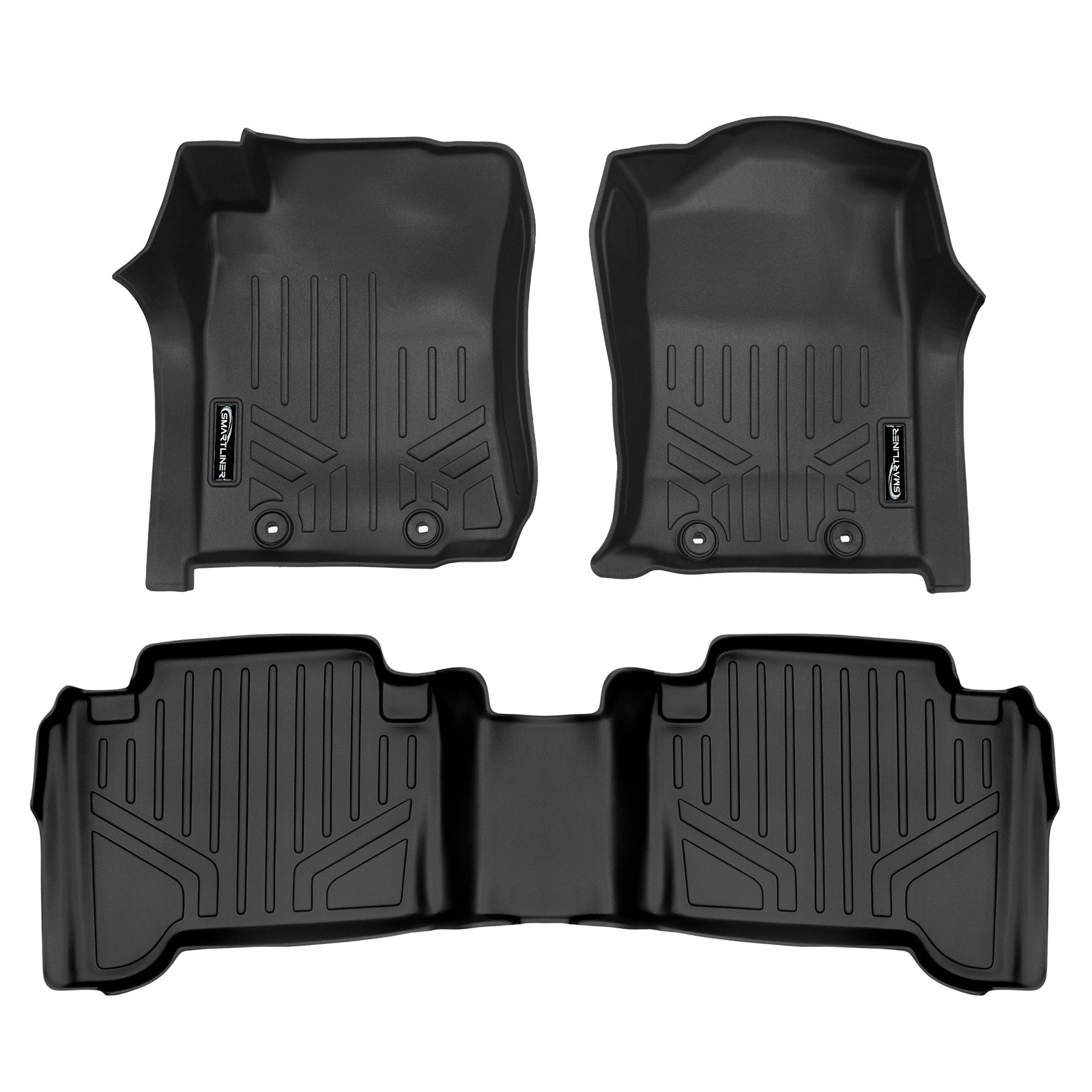 SMARTLINER 2012 - 2015 Toyota Tacoma Double Cab Custom Fit Floor Liners - 1st & 2nd Rows