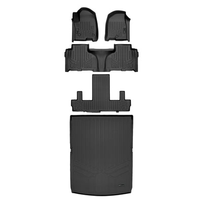 SMARTLINER 2021 - 2025 GMC Yukon XL 7 Passenger Custom Fit Floor Liners - 1st, 2nd, 3rd & 4th Rows