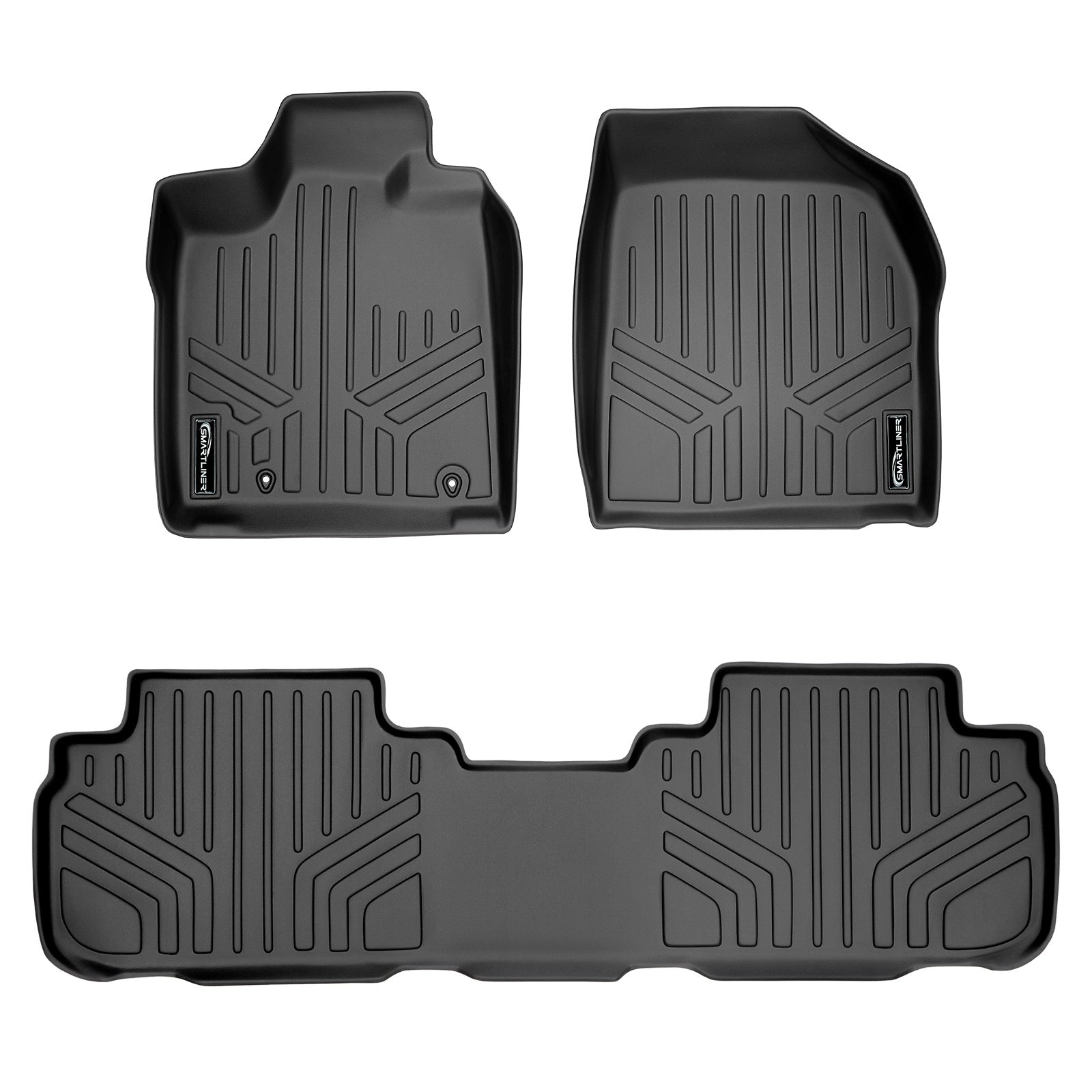SMARTLINER 2008 - 2013 Toyota Highlander All Configurations Custom Fit Floor Liners - 1st & 2nd Rows