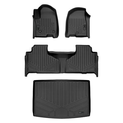 SMARTLINER 2021 - 2025 GMC Yukon XL 8 Passenger Custom Fit Floor Liners - 1st, 2nd & 3rd Rows