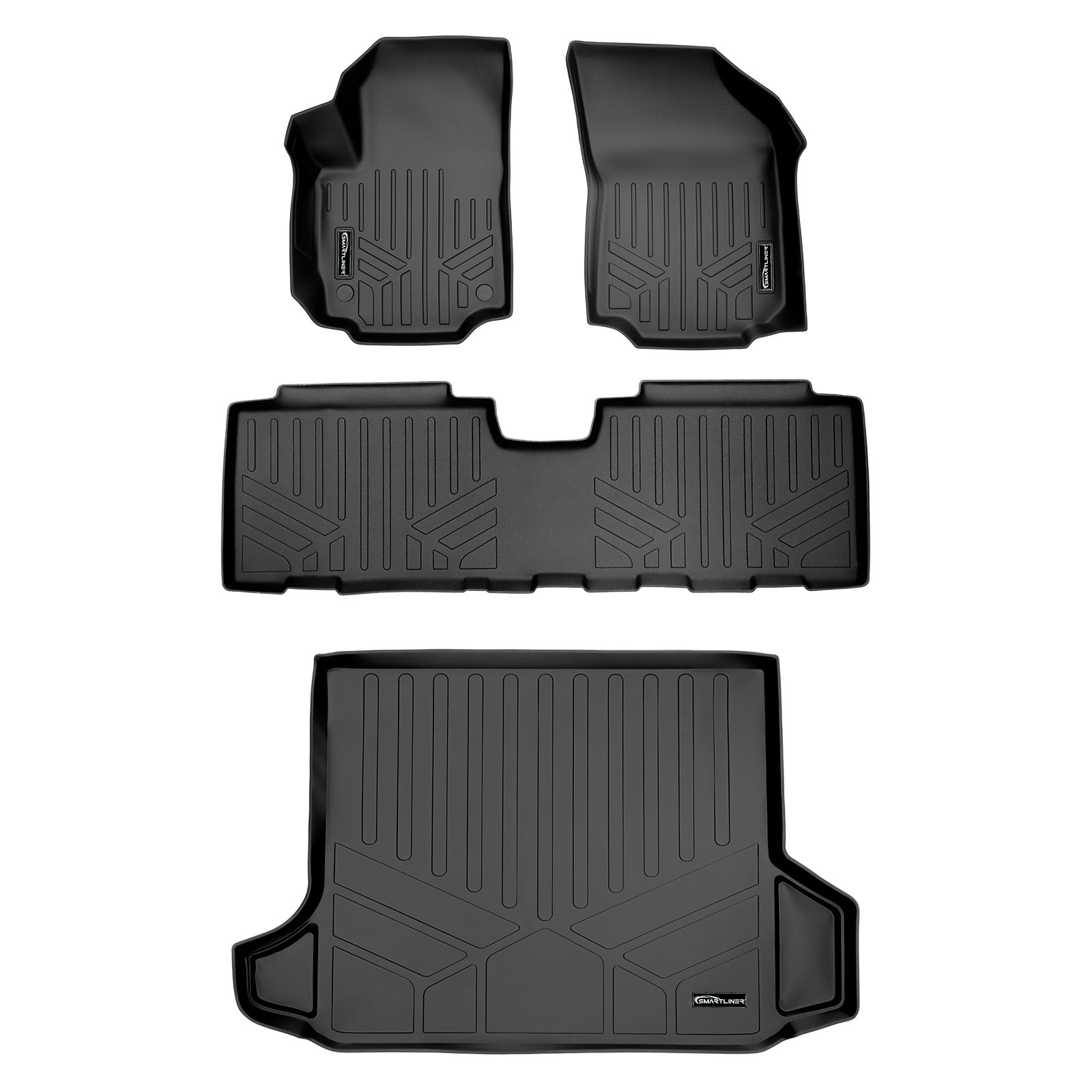 SMARTLINER 2018 - 2024 GMC Terrain All Configurations Custom Fit Floor Liners - 1st, 2nd & 3rd Rows