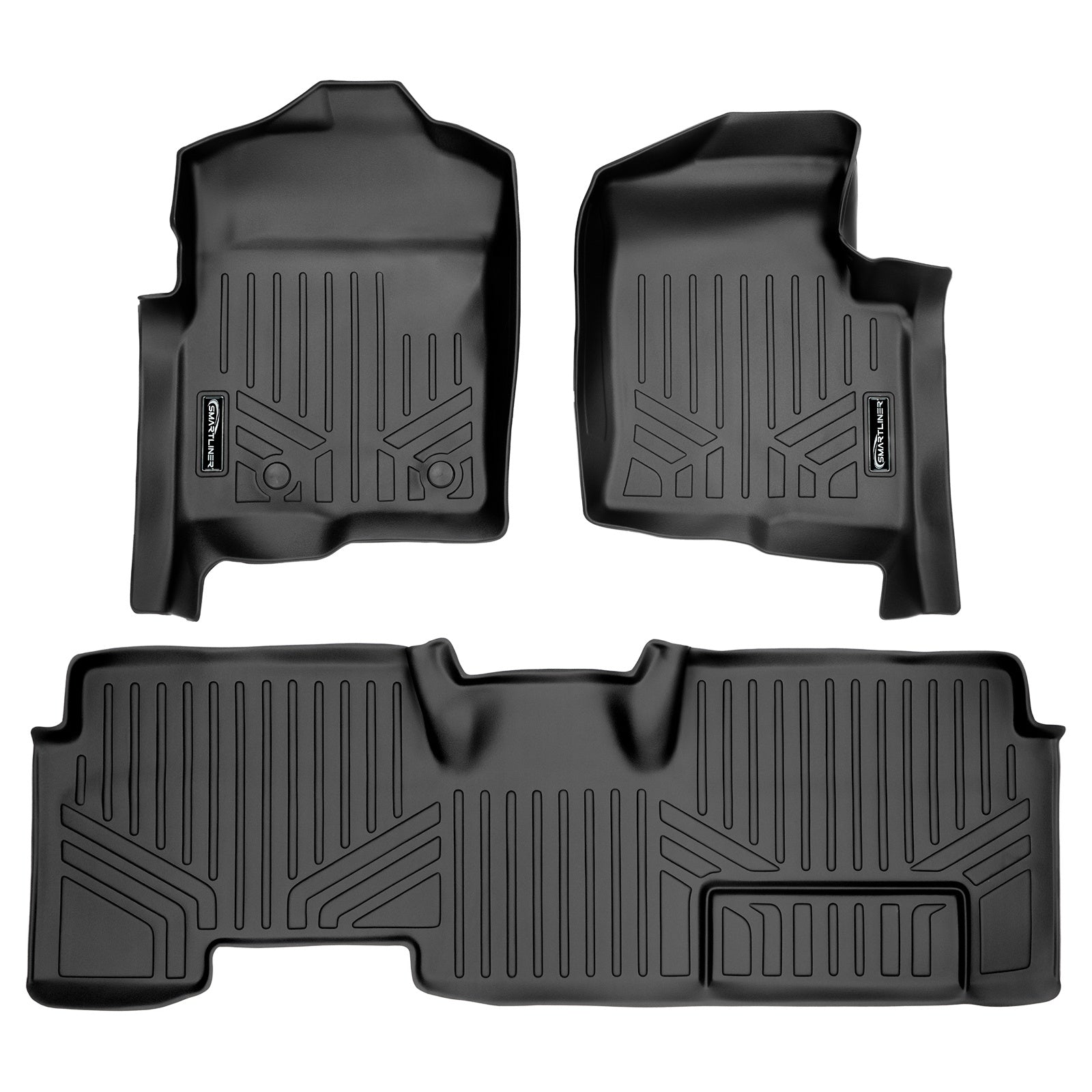 SMARTLINER 2011 - 2014 Ford F-150 Super Cab Custom Fit Floor Liners - 1st & 2nd Rows