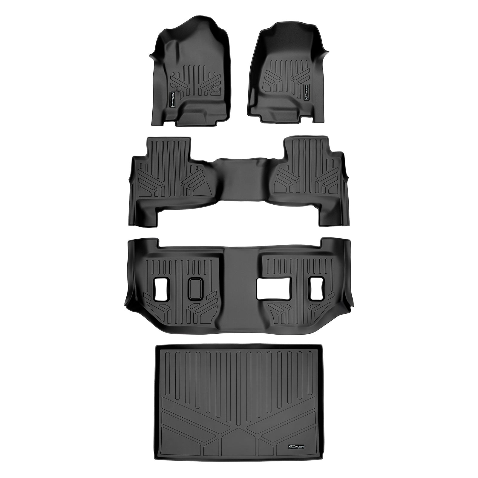 SMARTLINER 2015 - 2020 GMC Yukon XL 8 Passenger Custom Fit Floor Liners - 1st, 2nd, 3rd & 4th Rows