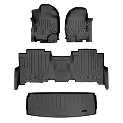 SMARTLINER 2018 - 2024 Lincoln Navigator 8 Passenger Custom Fit Floor Liners - 1st, 2nd & 3rd Rows