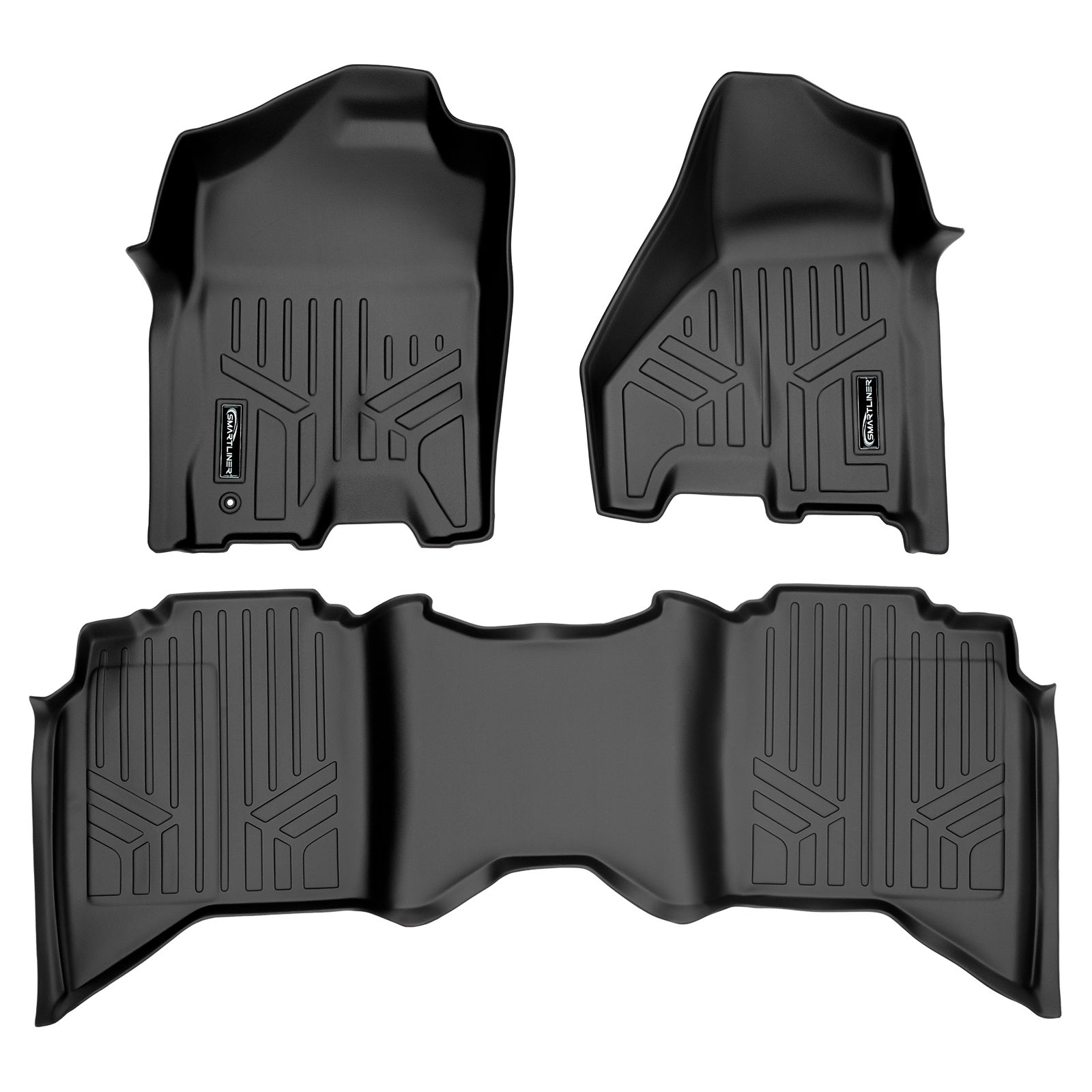 SMARTLINER 2012 - 2012 Ram 3500 Crew Cab Custom Fit Floor Liners - 1st & 2nd Rows