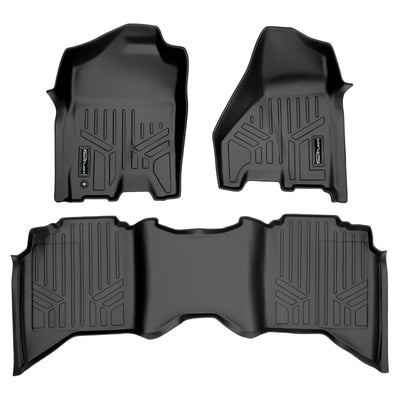 SMARTLINER 2012 - 2012 Ram 3500 Crew Cab Custom Fit Floor Liners - 1st & 2nd Rows