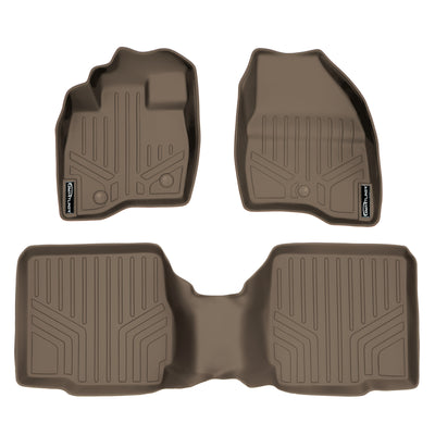 SMARTLINER 2011 - 2014 Ford Explorer 7 Passenger Custom Fit Floor Liners - 1st & 2nd Rows