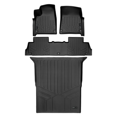 SMARTLINER 2022 - 2024 Rivian R1S 7 Passenger and SUV Custom Fit Floor Liners - 1st, 2nd & 3rd Rows