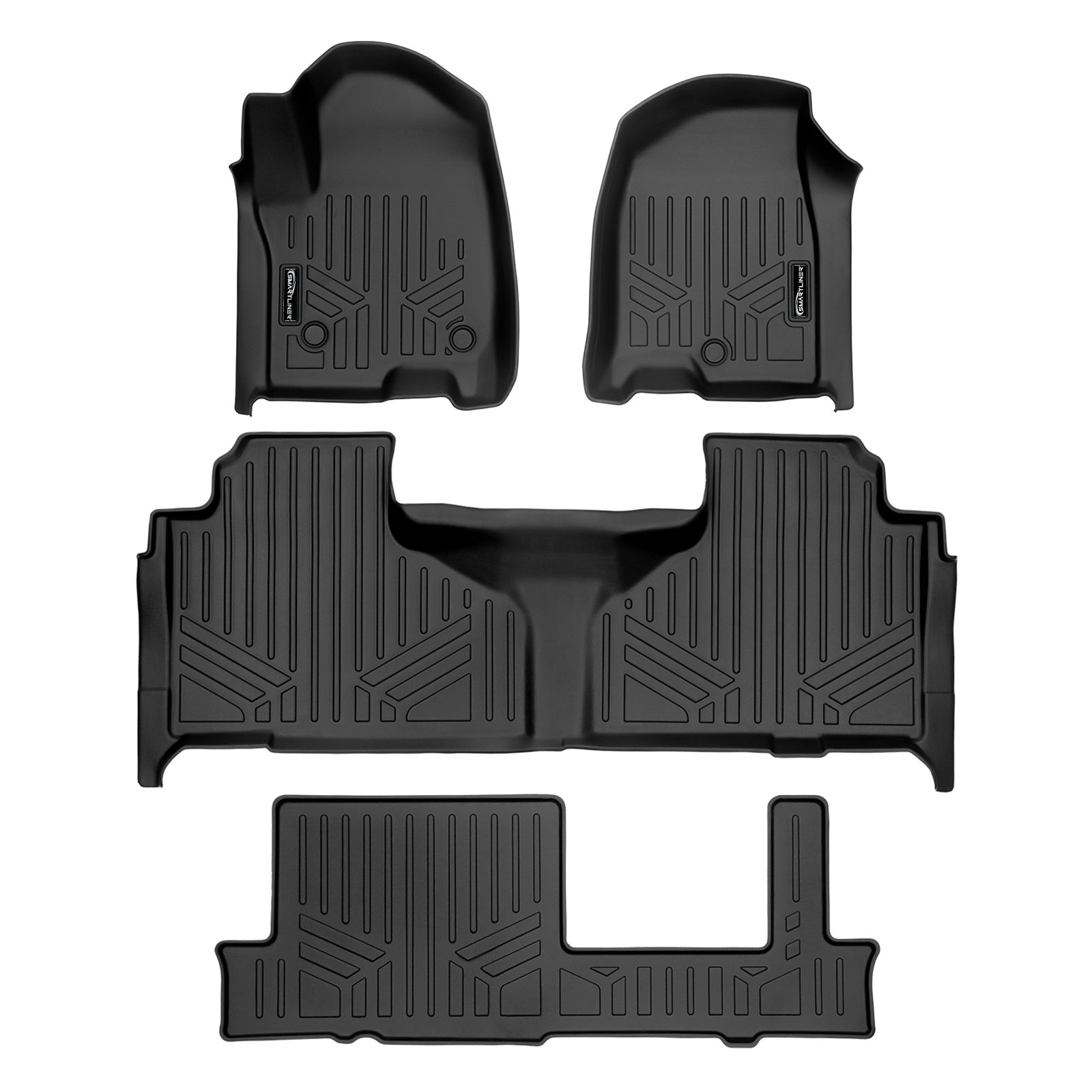SMARTLINER 2021 - 2025 GMC Yukon All Configurations Custom Fit Floor Liners - 1st, 2nd & 3rd Rows