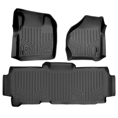 SMARTLINER 2008 - 2010 Ford F-350 Super Cab Custom Fit Floor Liners - 1st & 2nd Rows