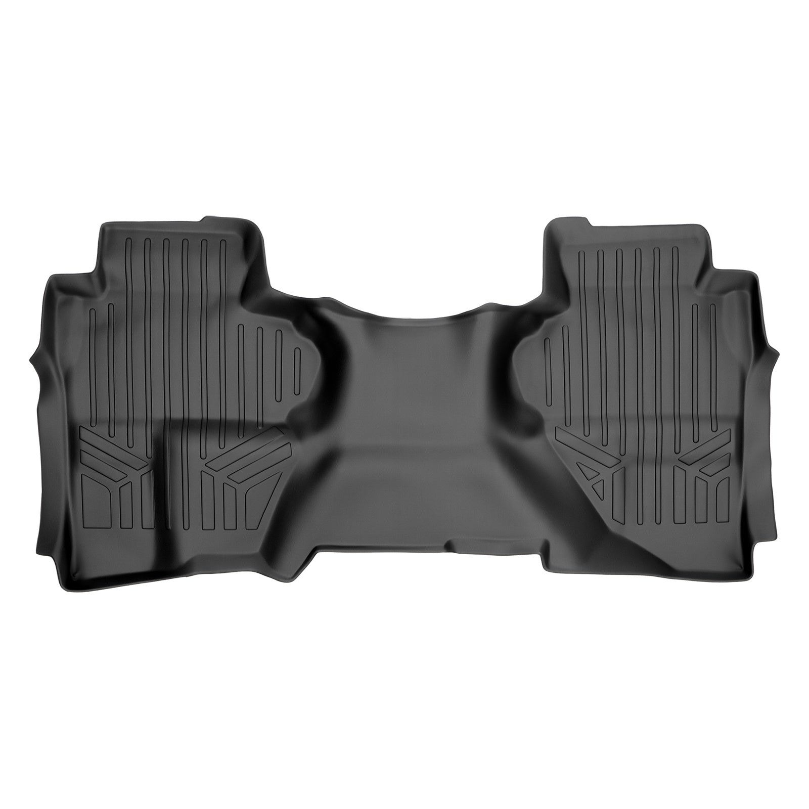 SMARTLINER 2015 - 2019 Chevrolet Silverado 3500 HD Double Cab Custom Fit Floor Liners - 2nd Row Only - Fits Bench or Bucket