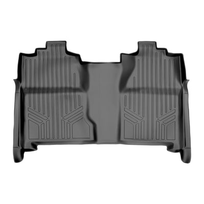 SMARTLINER 2007 - 2014 Chevrolet Silverado 3500 HD Crew Cab Custom Fit Floor Liners - 2nd Row Only - Fits Bench or Bucket