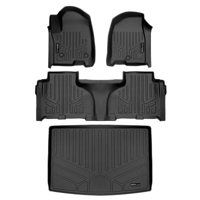 SMARTLINER 2021 - 2025 GMC Yukon XL 7 Passenger Custom Fit Floor Liners - 1st, 2nd & 3rd Rows