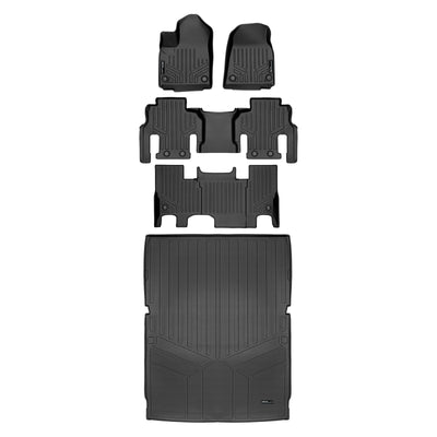 SMARTLINER 2023 - 2025 Jeep Grand Wagoneer L 7 Passenger Custom Fit Floor Liners - 1st, 2nd, 3rd & 4th Rows