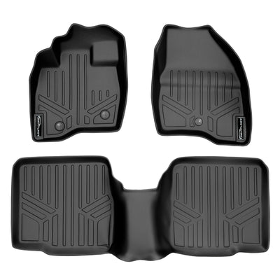 SMARTLINER 2011 - 2014 Ford Explorer 8 Passenger Custom Fit Floor Liners - 1st & 2nd Rows