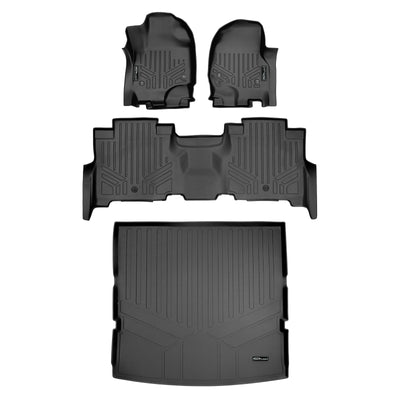 SMARTLINER 2018 - 2024 Lincoln Navigator 8 Passenger Custom Fit Floor Liners - 1st, 2nd & 3rd Rows