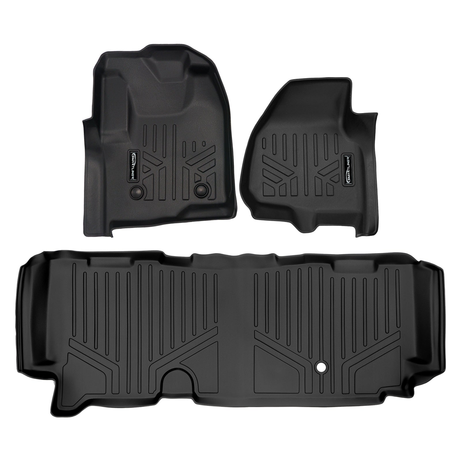 SMARTLINER 2011 - 2011 Ford F-350 Super Cab Custom Fit Floor Liners - 1st & 2nd Rows