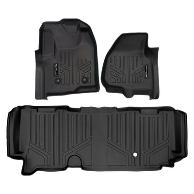 SMARTLINER 2011 - 2011 Ford F-350 Super Cab Custom Fit Floor Liners - 1st & 2nd Rows