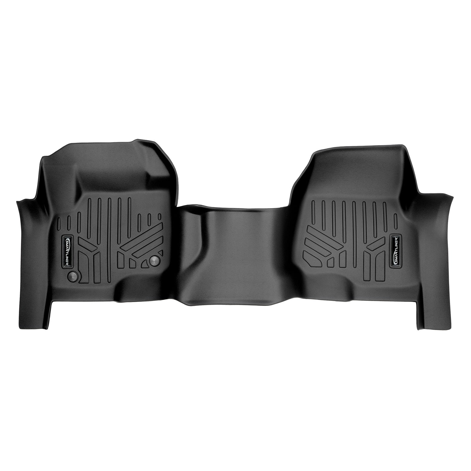 SMARTLINER 2017 - 2025 Ford F-450 Super Cab Custom Fit Floor Liners - 1st Row Only - Over Hump - Carpet Only