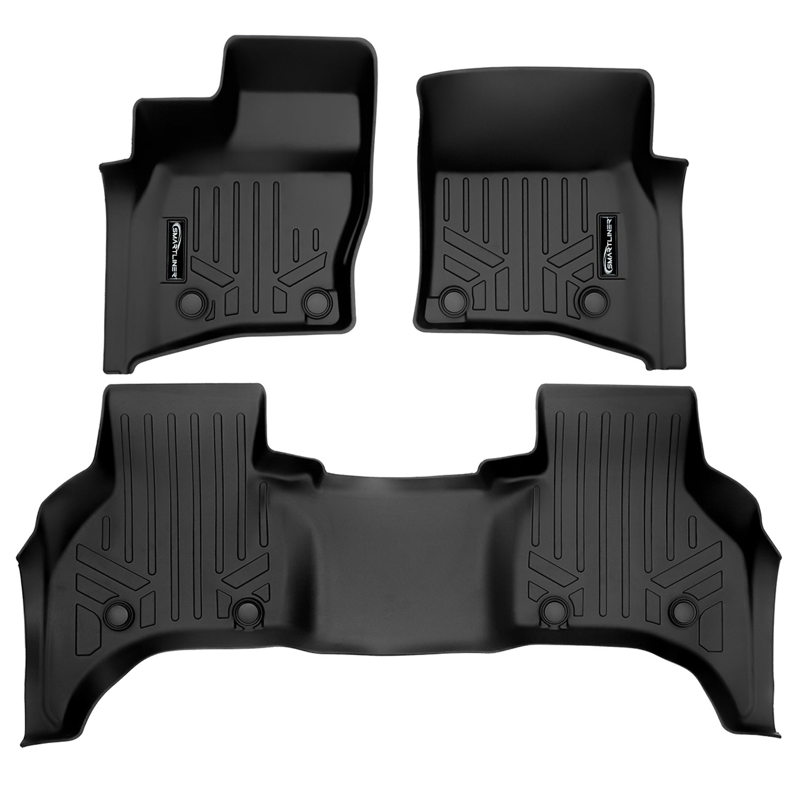 SMARTLINER 2020 - 2025 Land Rover Defender 110 5 Passenger Custom Fit Floor Liners - 1st & 2nd Rows