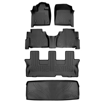 SMARTLINER 2008 - 2011 Toyota Sequoia All Configurations Custom Fit Floor Liners - 1st, 2nd, 3rd & 4th Rows