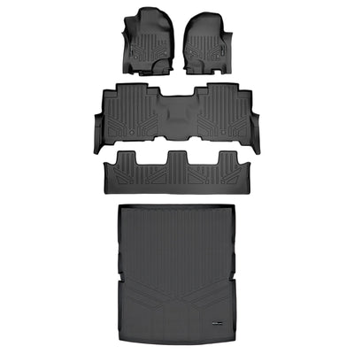 SMARTLINER 2018 - 2024 Lincoln Navigator L 8 Passenger Custom Fit Floor Liners - 1st, 2nd, 3rd & 4th Rows