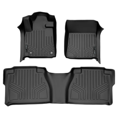 SMARTLINER 2012 - 2013 Toyota Tundra Double Cab Custom Fit Floor Liners - 1st & 2nd Rows