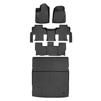 SMARTLINER 2022 - 2025 Jeep Grand Wagoneer 8 Passenger Custom Fit Floor Liners - 1st, 2nd, 3rd & 4th Rows