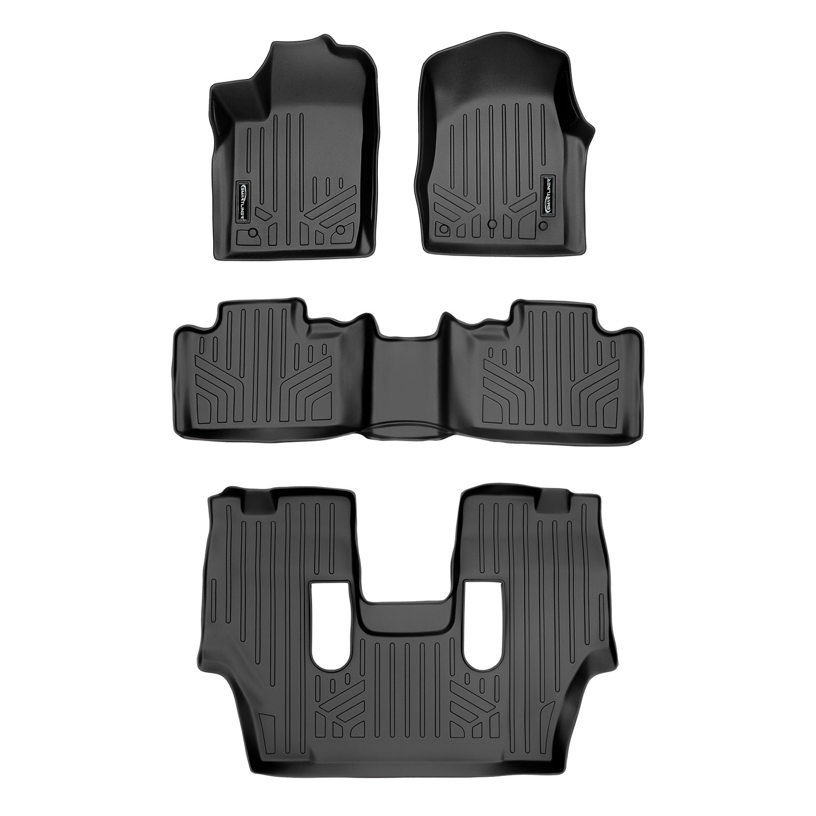SMARTLINER 2013 - 2015 Dodge Durango 6 Passenger Custom Fit Floor Liners - 1st, 2nd & 3rd Rows