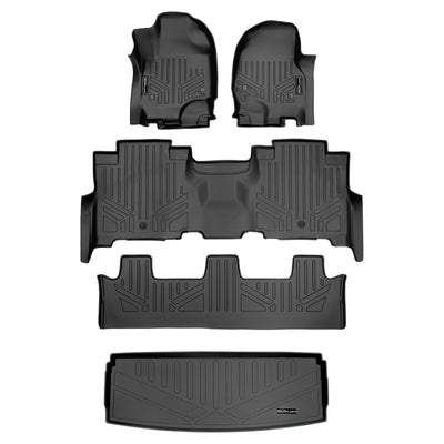 SMARTLINER 2018 - 2024 Lincoln Navigator 8 Passenger Custom Fit Floor Liners - 1st, 2nd, 3rd & 4th Rows