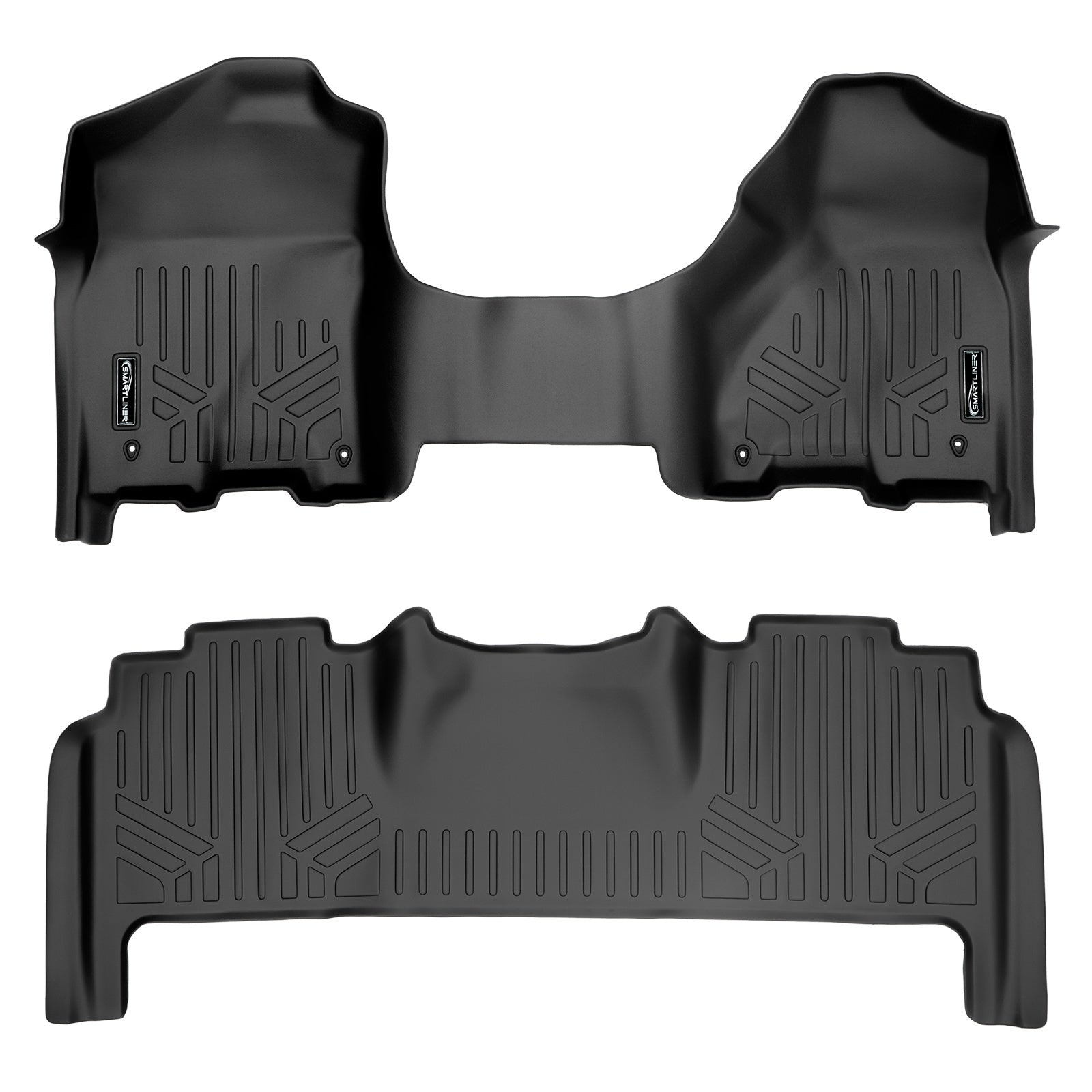 SMARTLINER 2013 - 2018 Ram 3500 Mega Cab Custom Fit Floor Liners - 1st & 2nd Rows - Bench - Over Hump