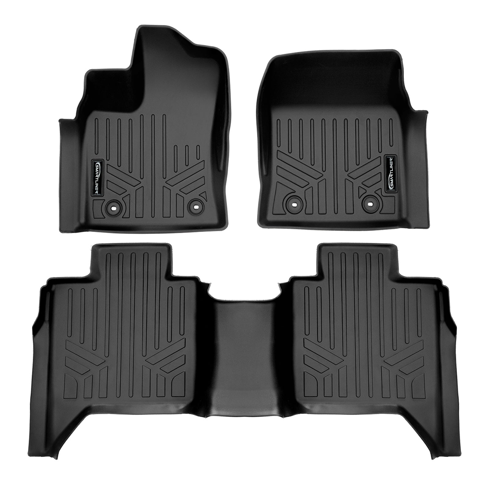 SMARTLINER 2022 - 2026 Toyota Tundra Crew Max Custom Fit Floor Liners - 1st & 2nd Rows