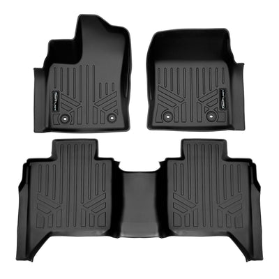 SMARTLINER 2022 - 2026 Toyota Tundra Crew Max Custom Fit Floor Liners - 1st & 2nd Rows